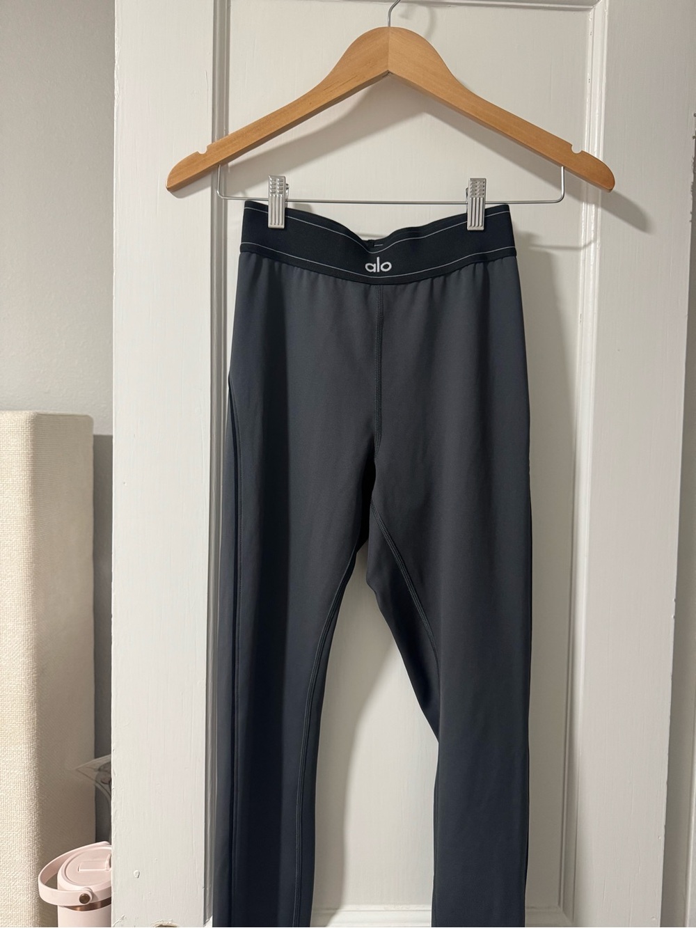 Alo Airlift High-Waist Suit Up Legging - Anthracite/Black